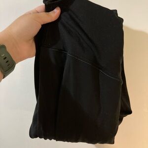 Black basic leggings offline by aerie with cross over waistband